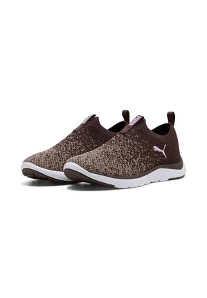 Puma Softride Premier Slip-On Strick-Schuhe Damen 309834 20 Chocolate -Gray