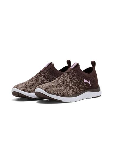 Puma Softride Premier Slip-On Strick-Schuhe Damen 309834 20 Chocolate -Gray
