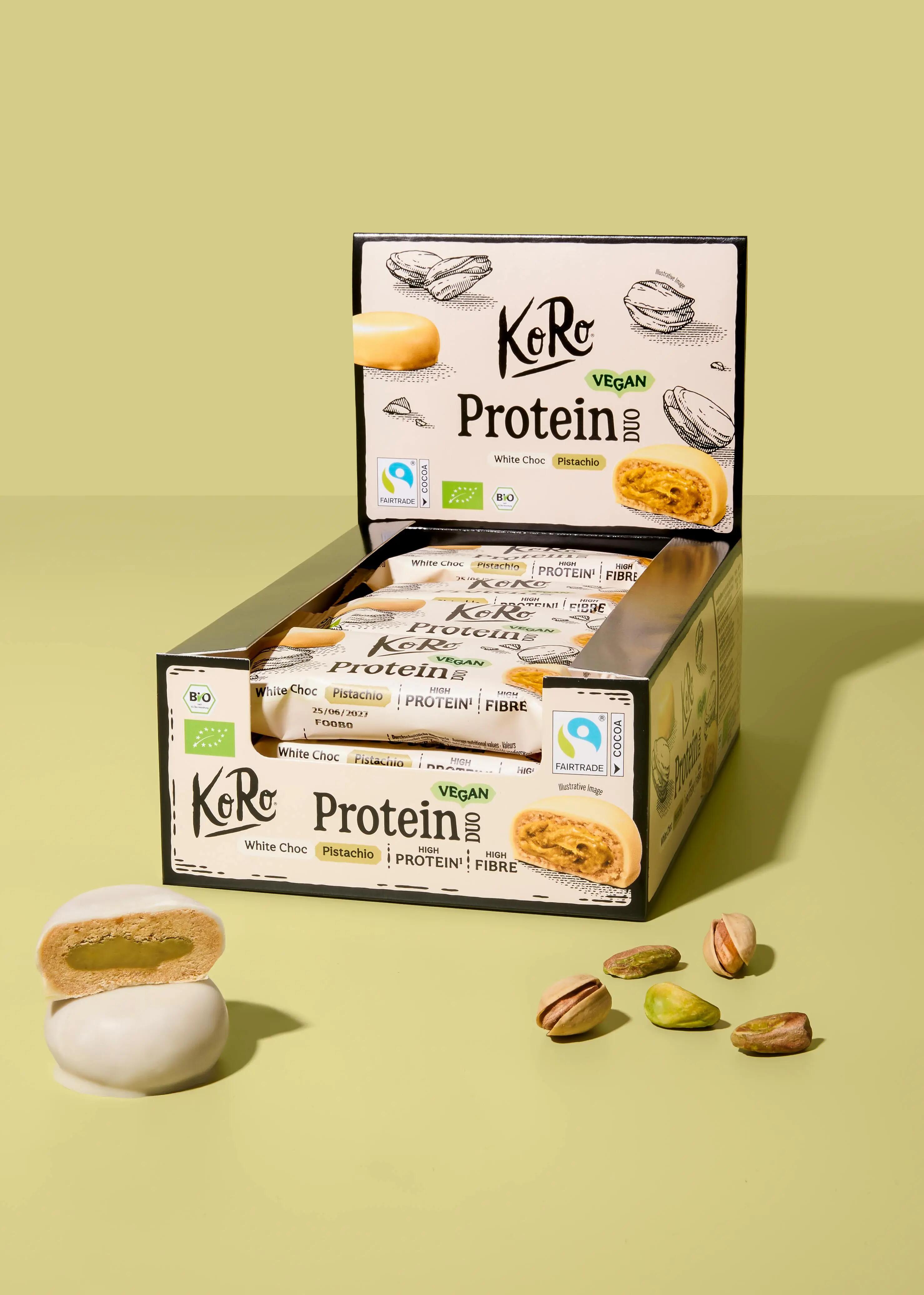 Duo protéiné choc blanc et pistache bio 2 x 20 g 2/7
