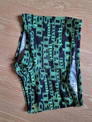 Tussen Particulieren - Speedo Boxer-zwembroek met print, zwart-groen