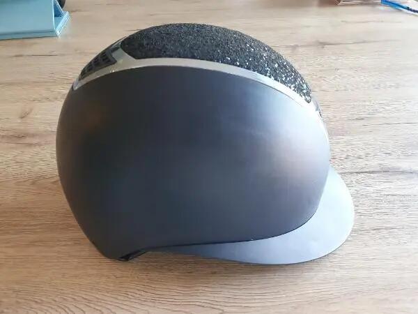 Entre Particuliers - Bombe d'équitation  et à large visière, bleue 5/6