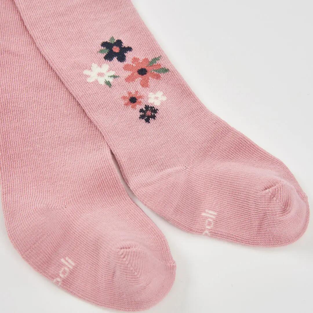 Leotardo rosa estampado de flores 2/2