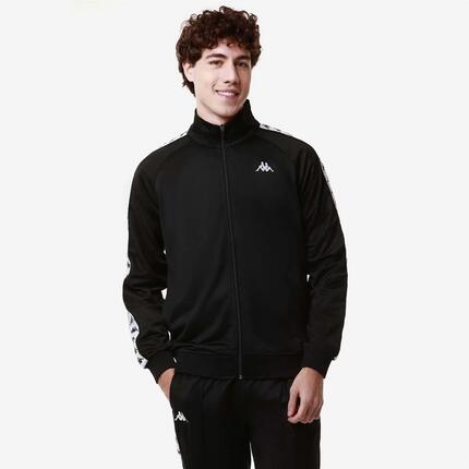 Sweat-shirt zippé pour homme noir pour streetwear sportif
