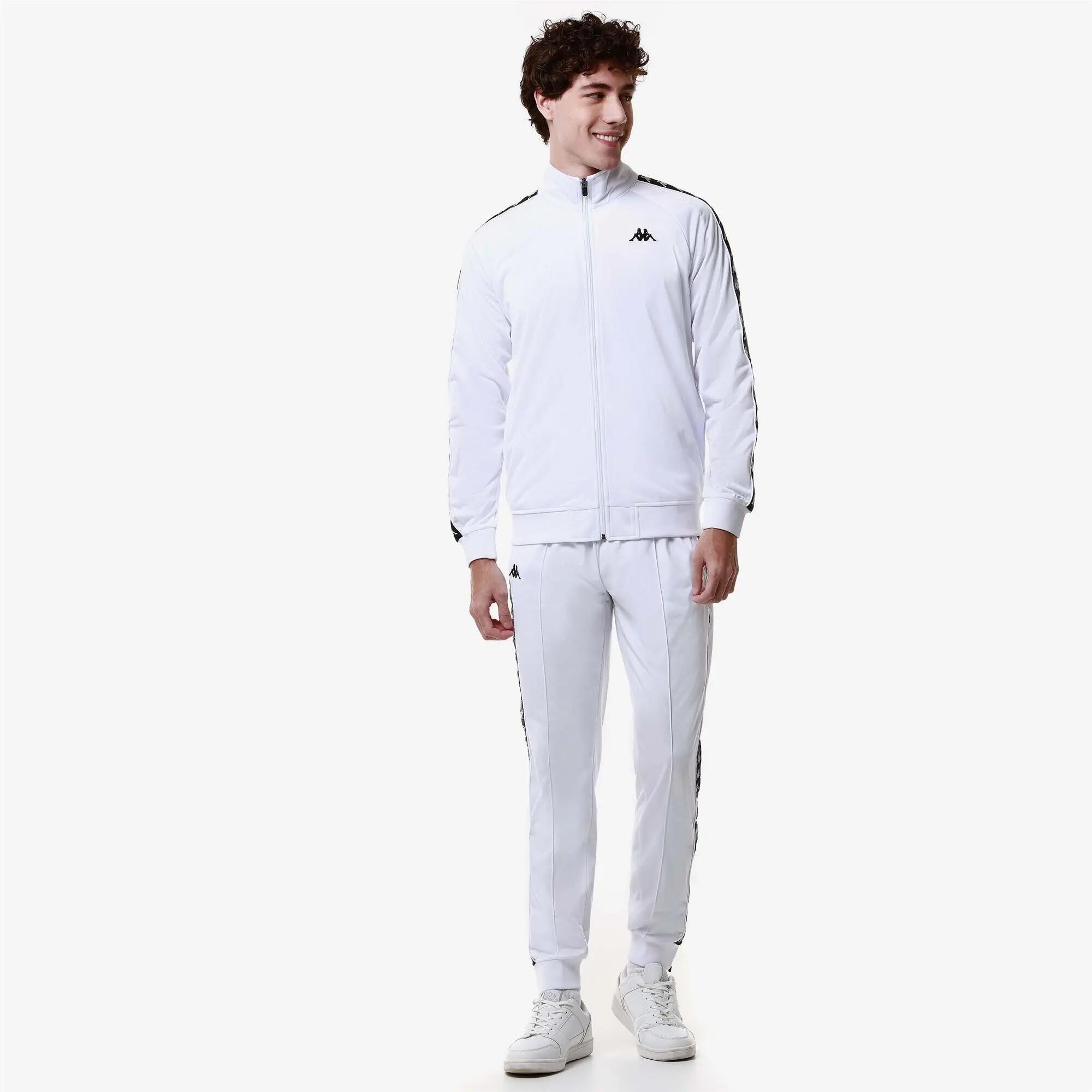 Felpa con zip da bambino in poliestere bianco da streetwear sportivo 6/6