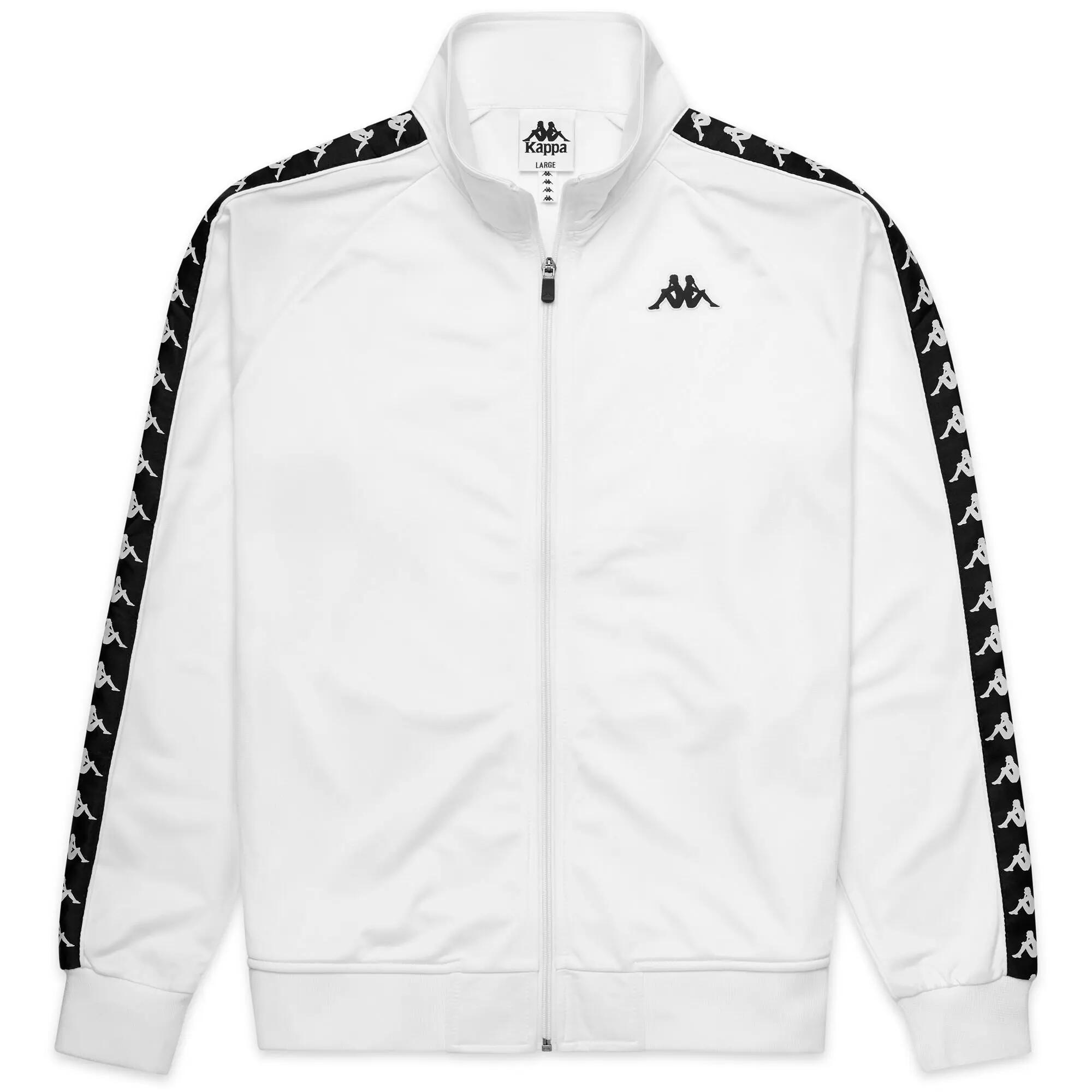 Felpa con zip da bambino in poliestere bianco da streetwear sportivo 2/6