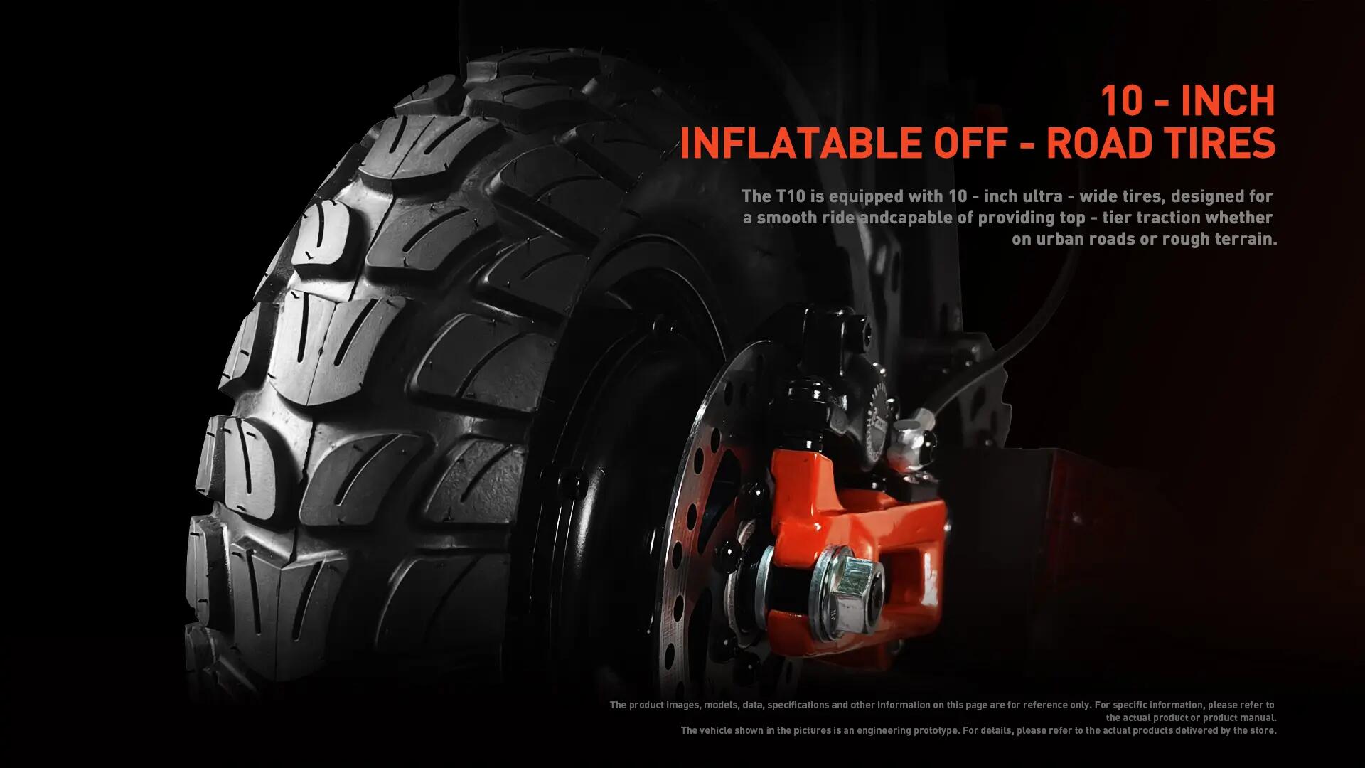 Patinete eléctrico plegable JOYOR T10 NFC 10" Off-road 60V18AH 14/15