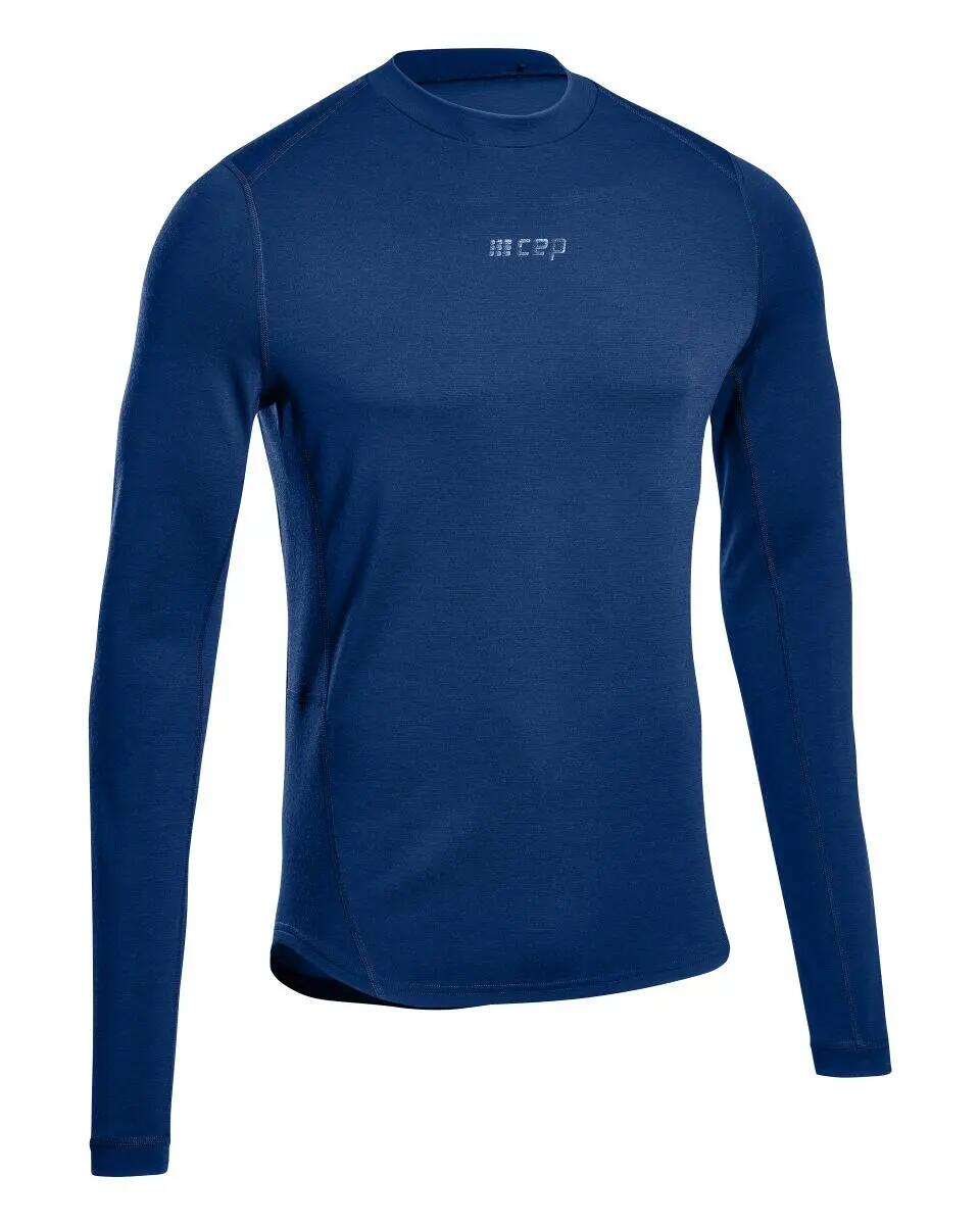 Bluza cu maneca lunga - cold weather merino shirt long sleeve - blue