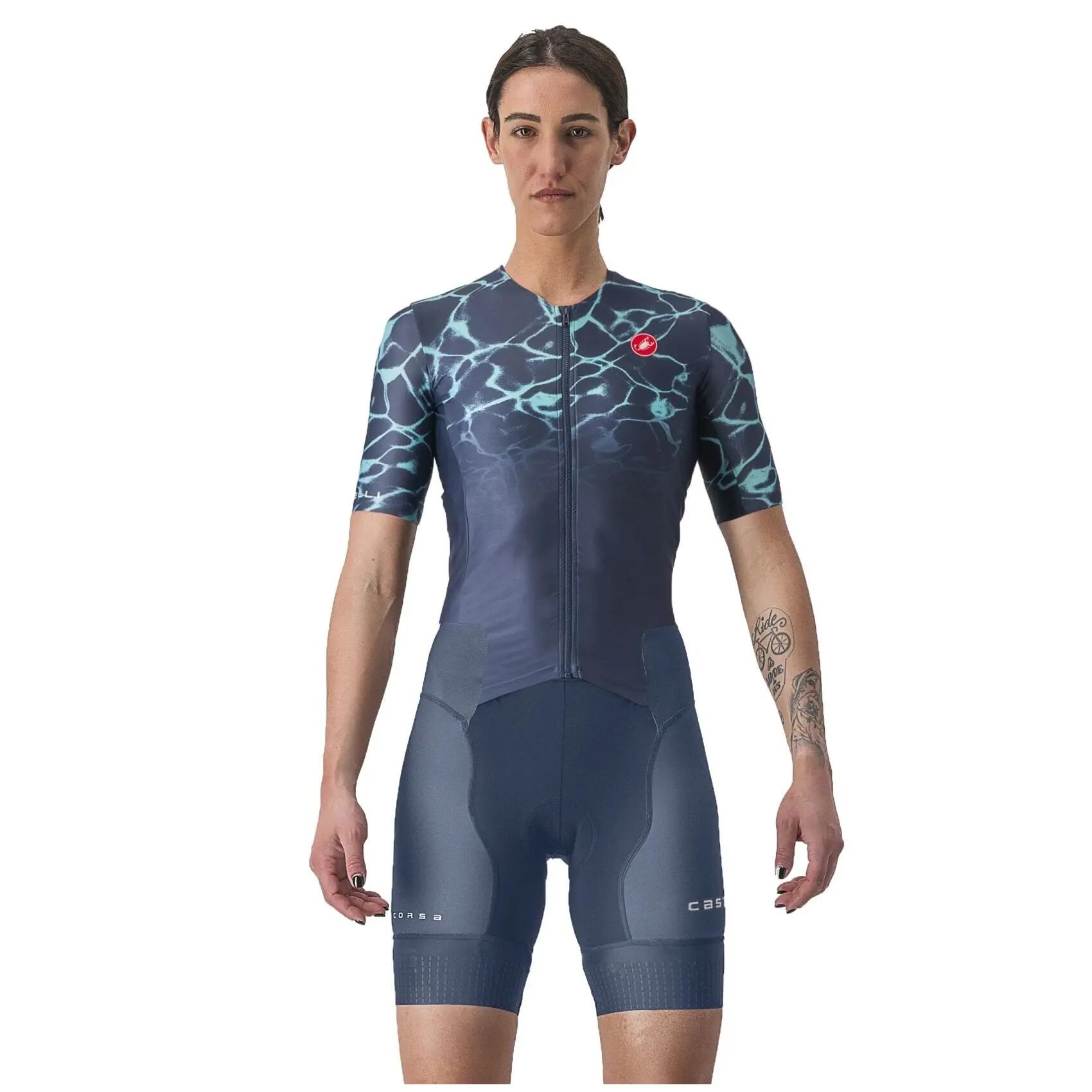 Costum trisuit triatlon pentru femei, maneca scurta Free Sanremo SS Suit - indi…