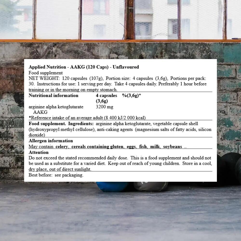 Applied Nutrition AAKG (120 Caps) Unflavoured - Aminoacidi - Arginina 3/3