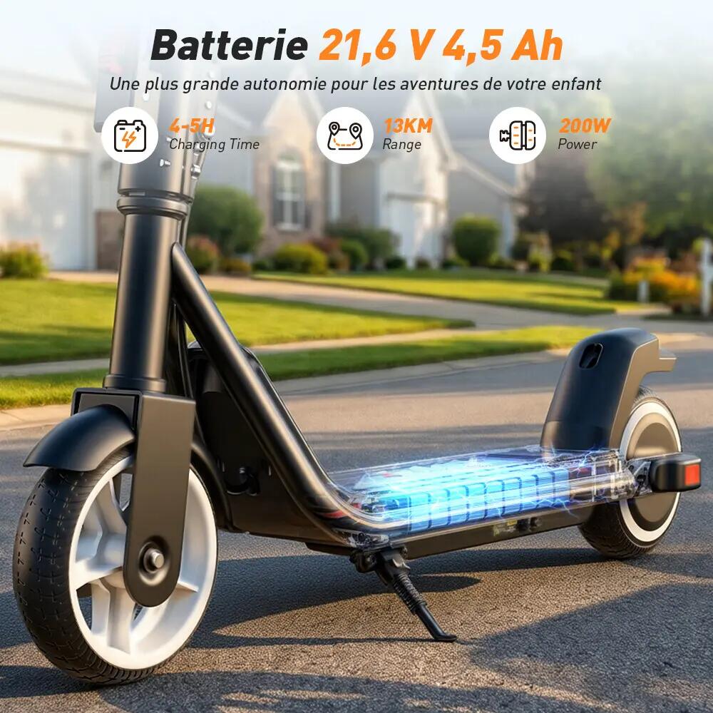 iScooter iK3Max trotinete elétrica infantil 19 km/h, Bluetooth e luzes LED 9/12