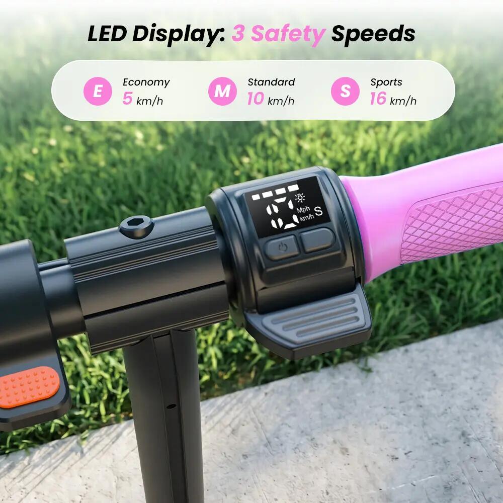 iScooter K4 trotinete elétrica infantil 16 km/h, luzes LED e 3 modos 9/12