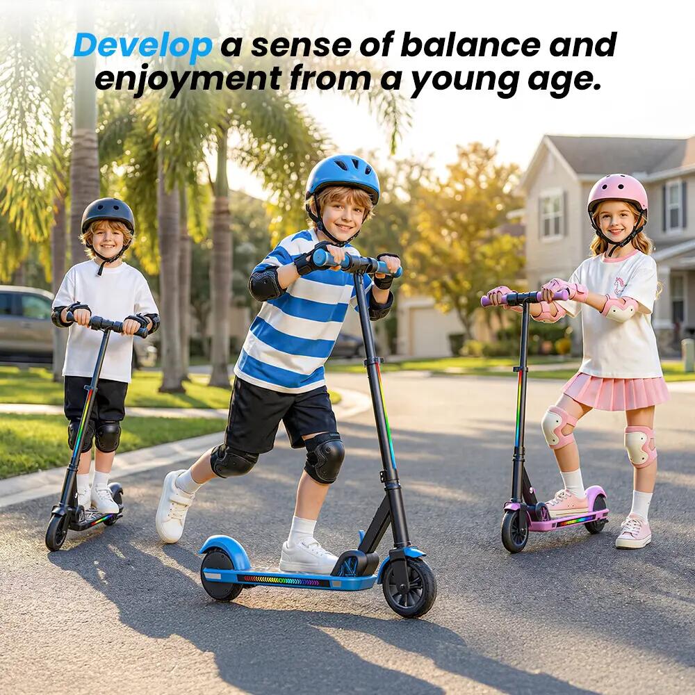 iScooter K4 trotinete elétrica infantil 16 km/h, luzes LED e 3 modos 6/13