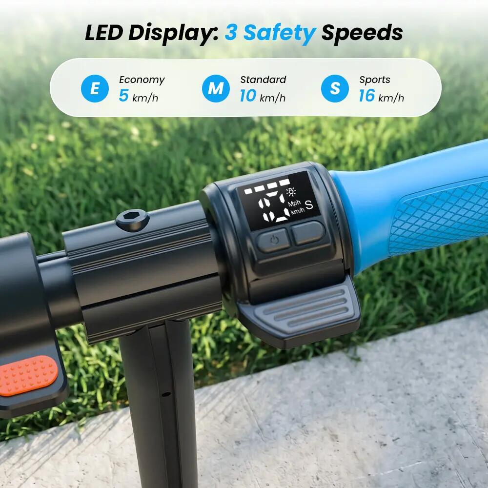 iScooter K4 trotinete elétrica infantil 16 km/h, luzes LED e 3 modos 8/13