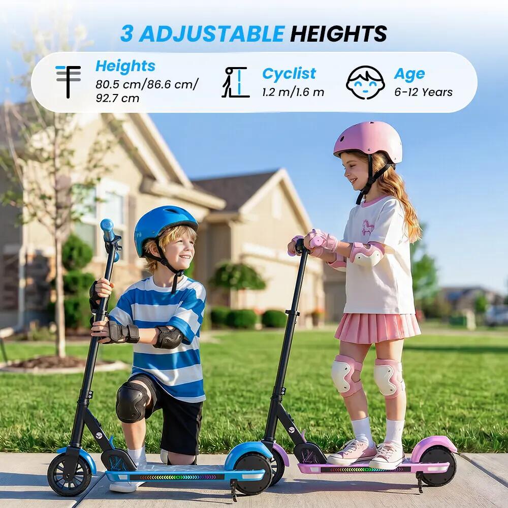 iScooter K4 trotinete elétrica infantil 16 km/h, luzes LED e 3 modos 7/12