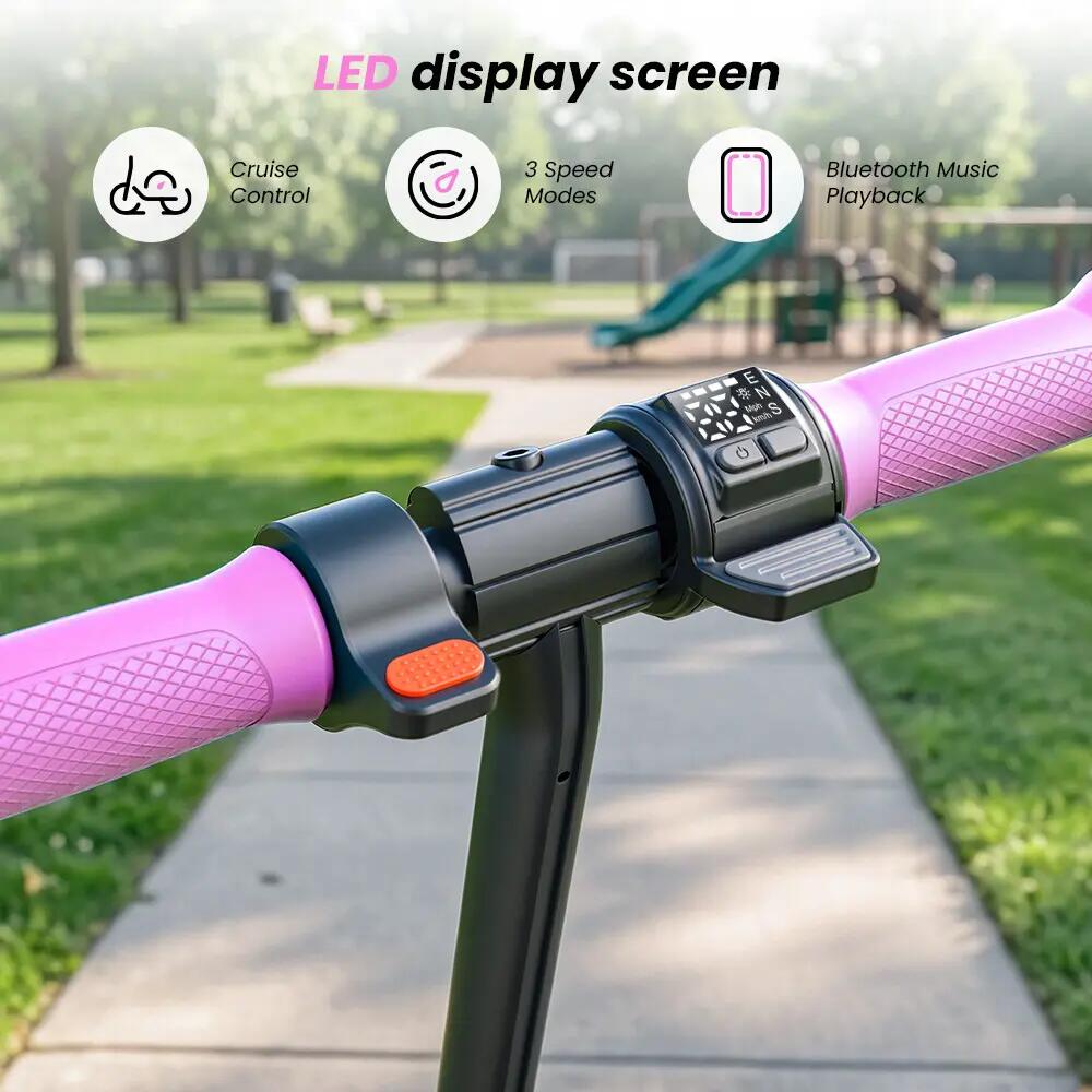 iScooter K4 trotinete elétrica infantil 16 km/h, luzes LED e 3 modos 6/12