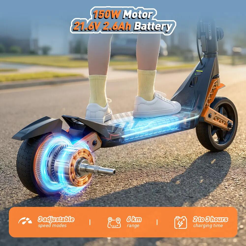 iScooter K6 trotinete elétrica infantil 16 km/h, suspensão dupla e 3 modos 6/12