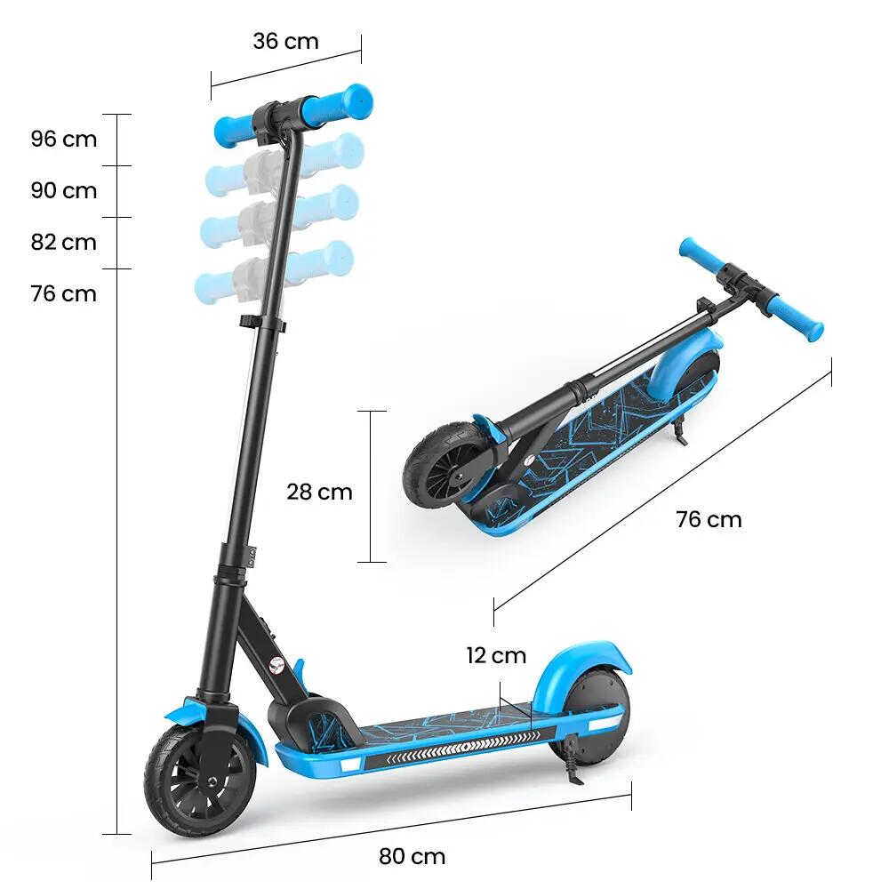 iScooter K4 trotinete elétrica infantil 16 km/h, luzes LED e 3 modos 4/13
