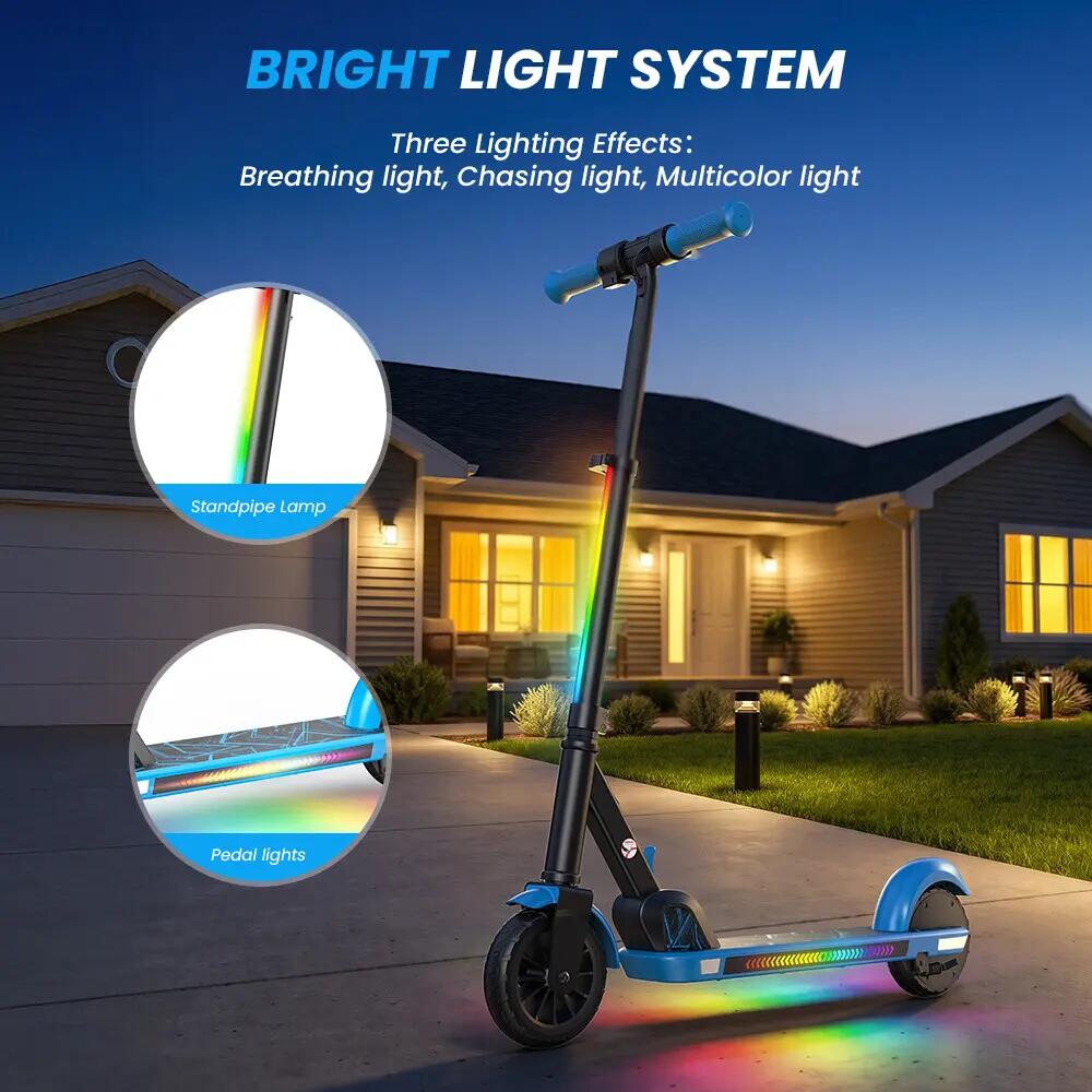 iScooter K4 trotinete elétrica infantil 16 km/h, luzes LED e 3 modos 11/13