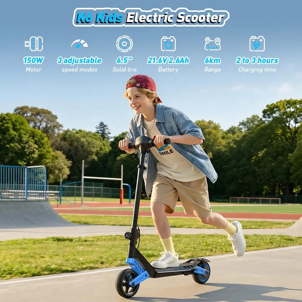 iScooter K6 trotinete elétrica infantil 16 km/h, suspensão dupla e 3 modos 4/12