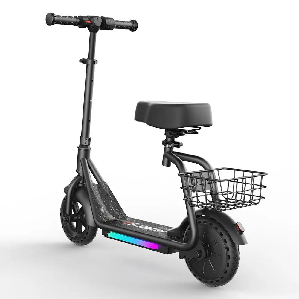 iScooter iK7 trotinete elétrica infantil 20 km/h, assento, cesto e aplicação 2/12