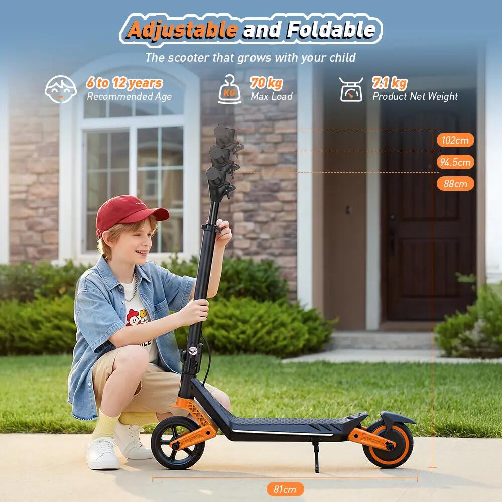 iScooter K6 trotinete elétrica infantil 16 km/h, suspensão dupla e 3 modos 11/12