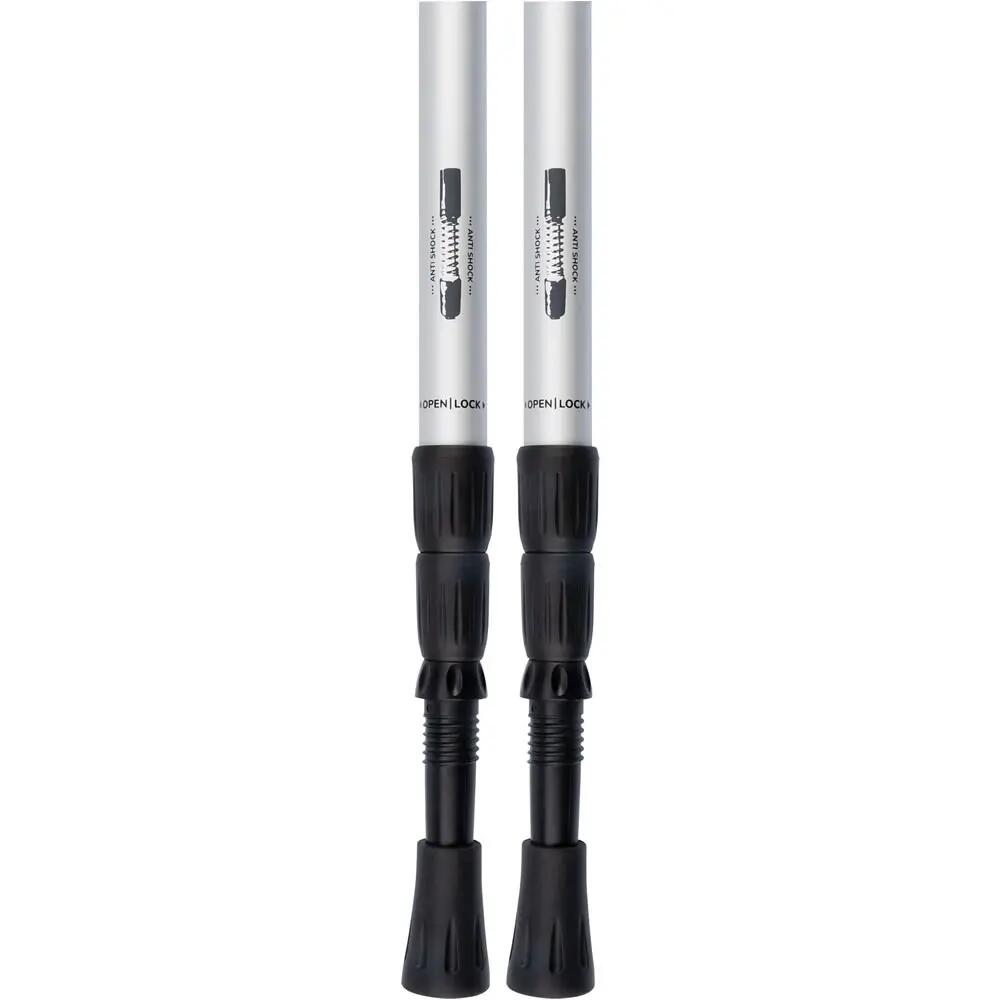 Set di bastoni da passeggio regolabili da 63 a 135 cm - Argento 6/7