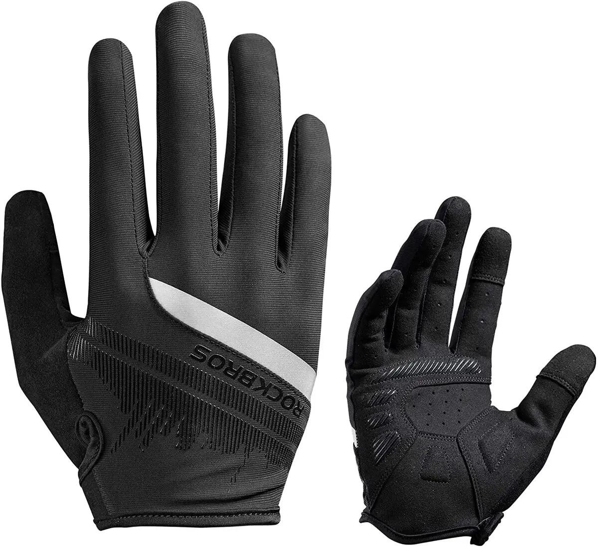Long Finger Cycling Gloves,Breathable Durable Touchscreen Gloves