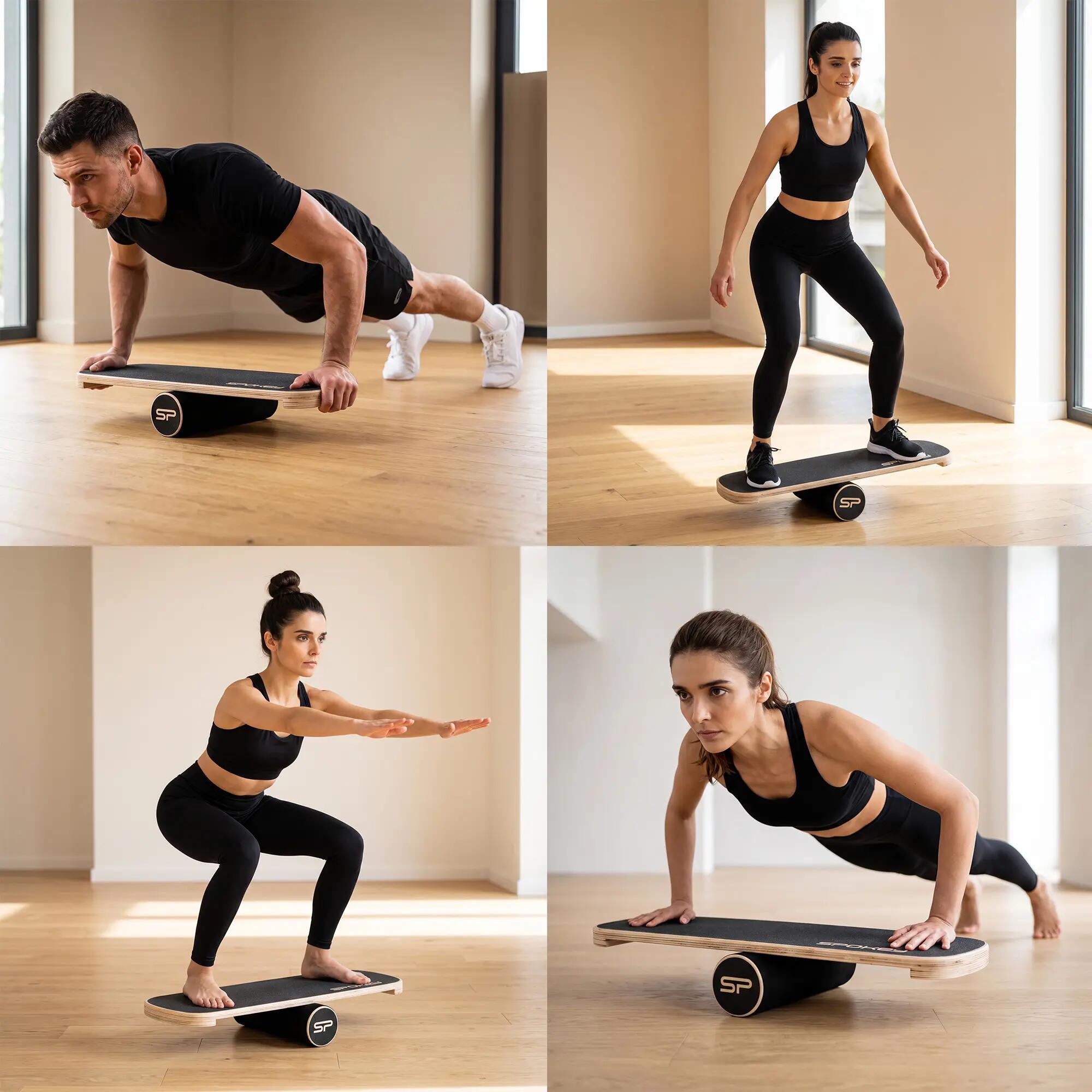 Deska do balansowania balance board z wałkiem trening równowagi Spokey SWAY 7/9