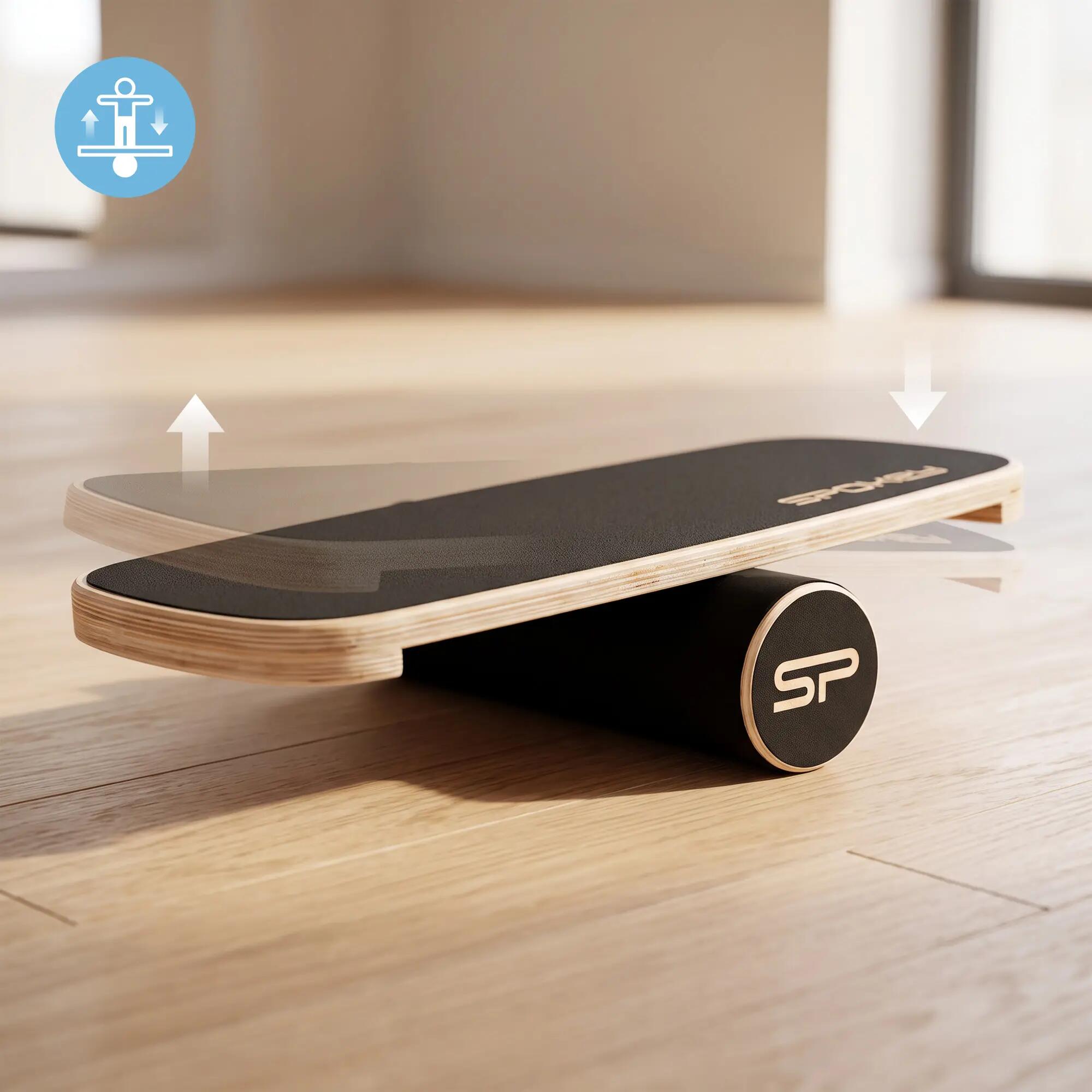 Deska do balansowania balance board z wałkiem trening równowagi Spokey SWAY 2/9