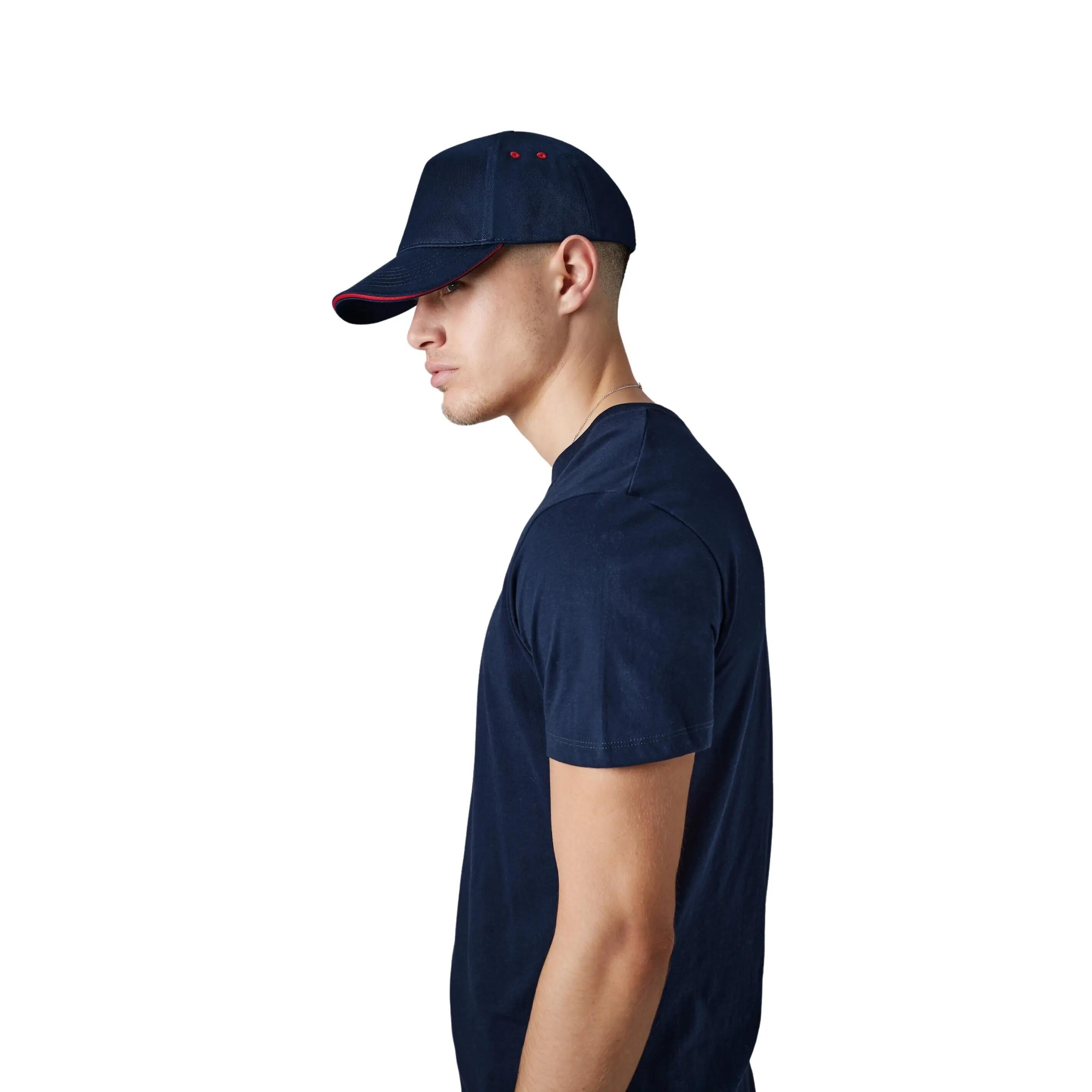 Casquette homme Ultimate à 5 panneaux - French Navy / Classic Red - One Size 3/3