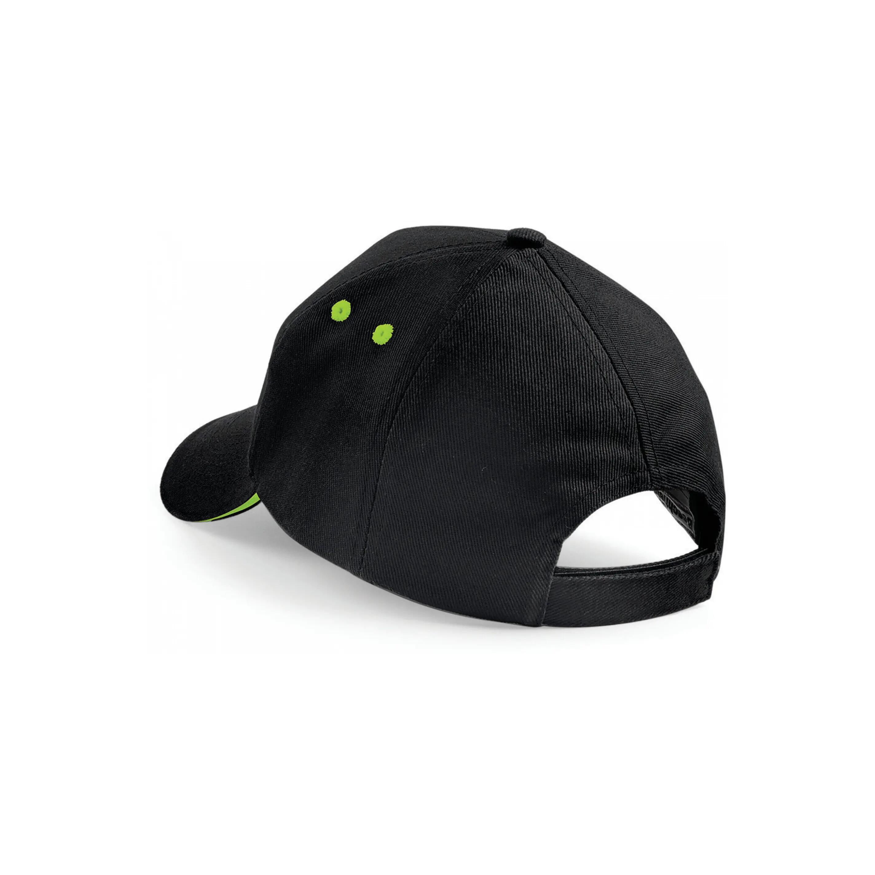 Casquette homme Ultimate à 5 panneaux - Black / Lime Green - One Size 2/2