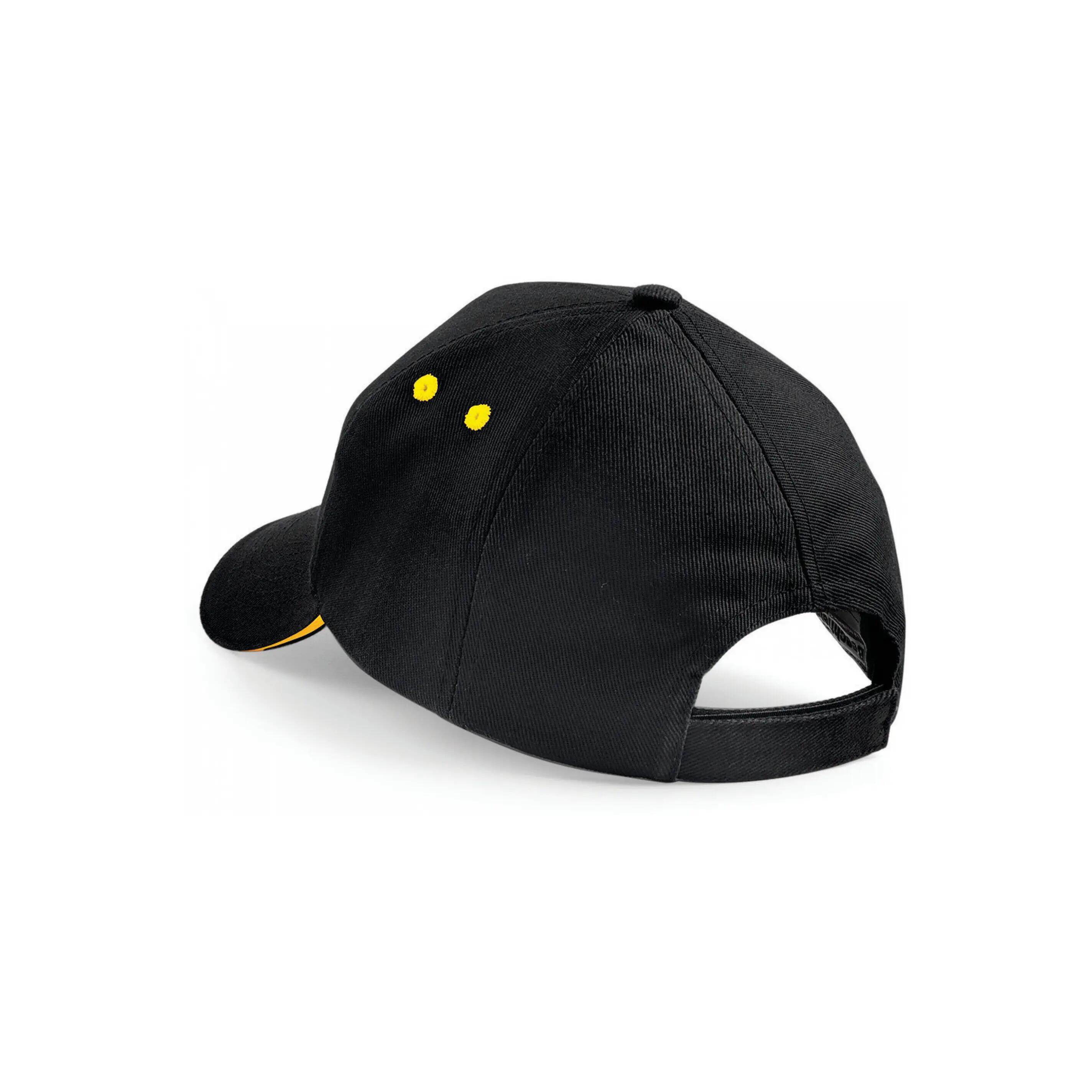 Casquette homme Ultimate à 5 panneaux - Black / Yellow - One Size 2/2