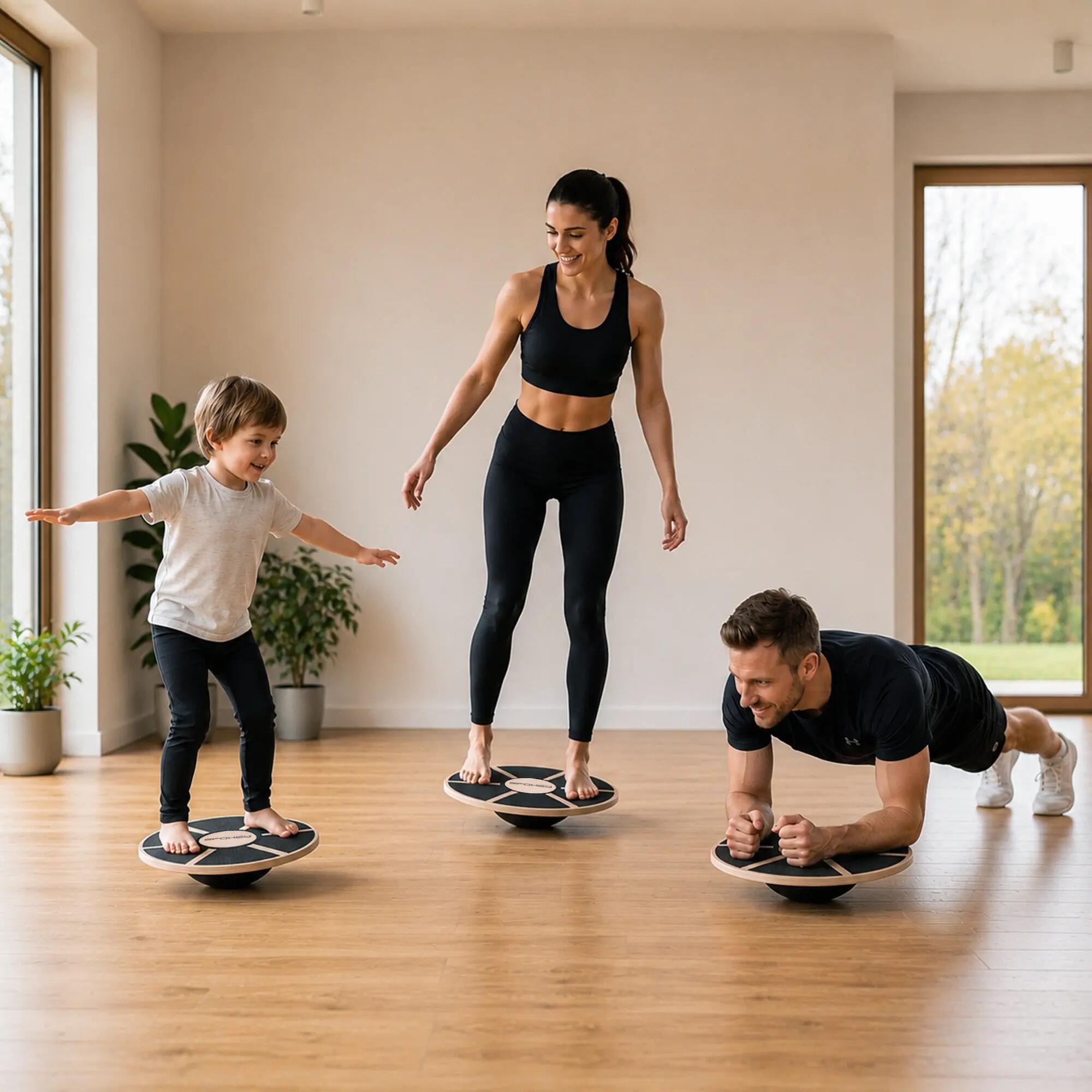 Houten balansbord 58 cm Spokey Balance Board 8/9