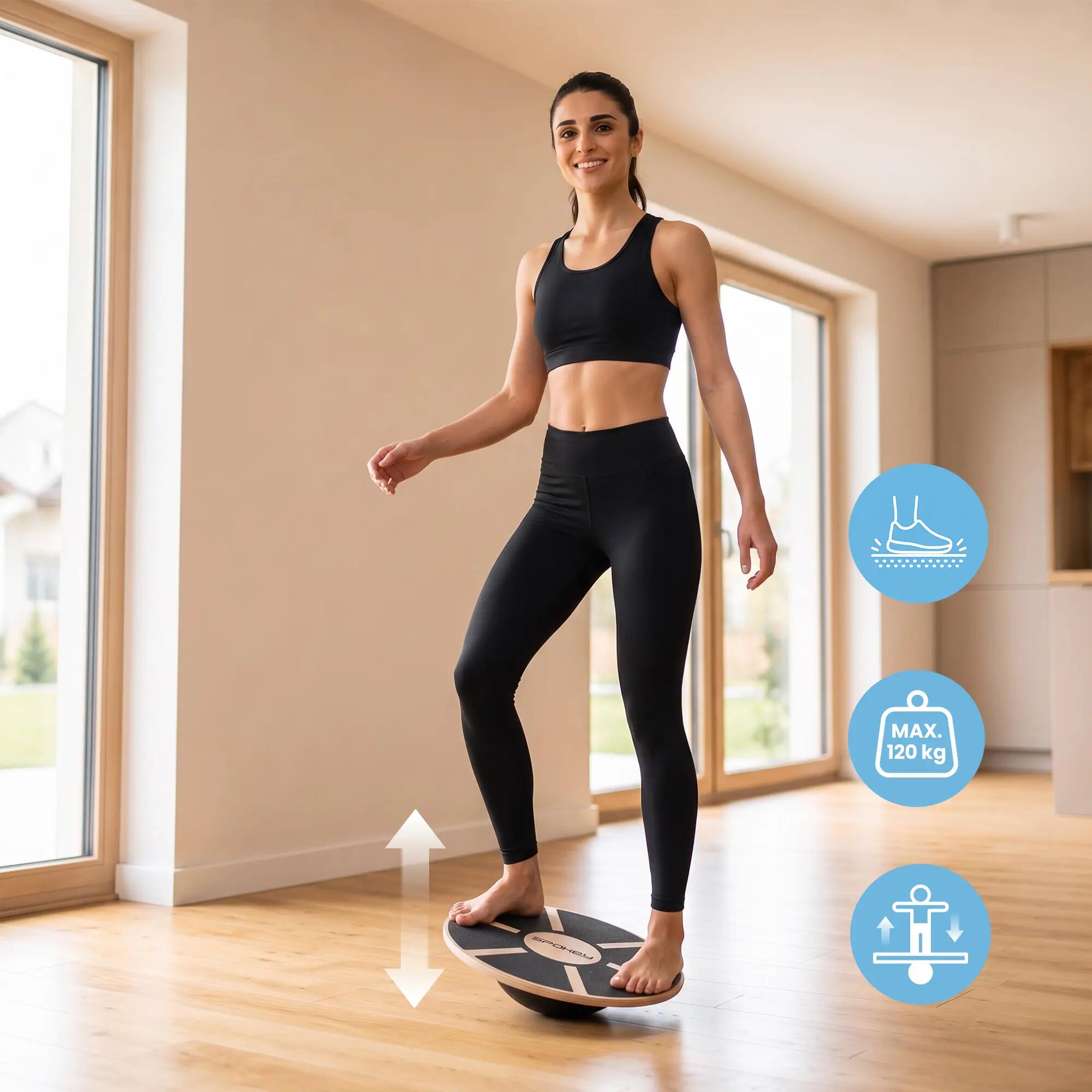 Houten balansbord 58 cm Spokey Balance Board 2/9