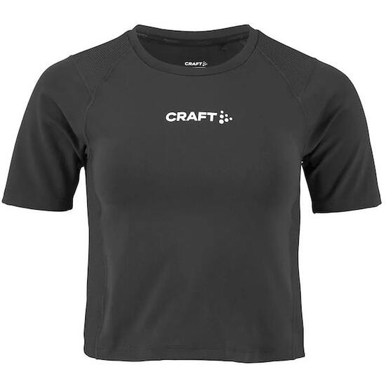Top - Fitness - Femmes - Vochtafvoerend, court - Rush 2.0 - Noir