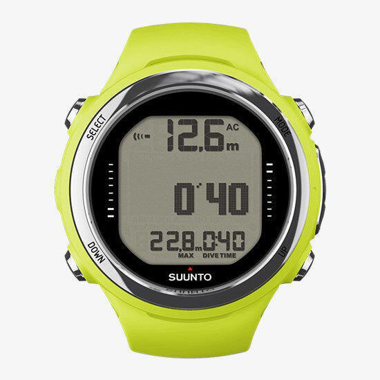 SUUNTO D4i LIME SILICONE DIVE COMPUTER WITHOUT USB