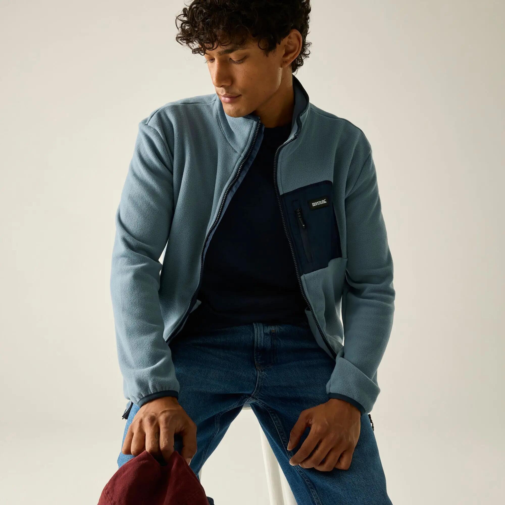 Frankie fleece fleece voor heren met volledige ritssluiting 4/10