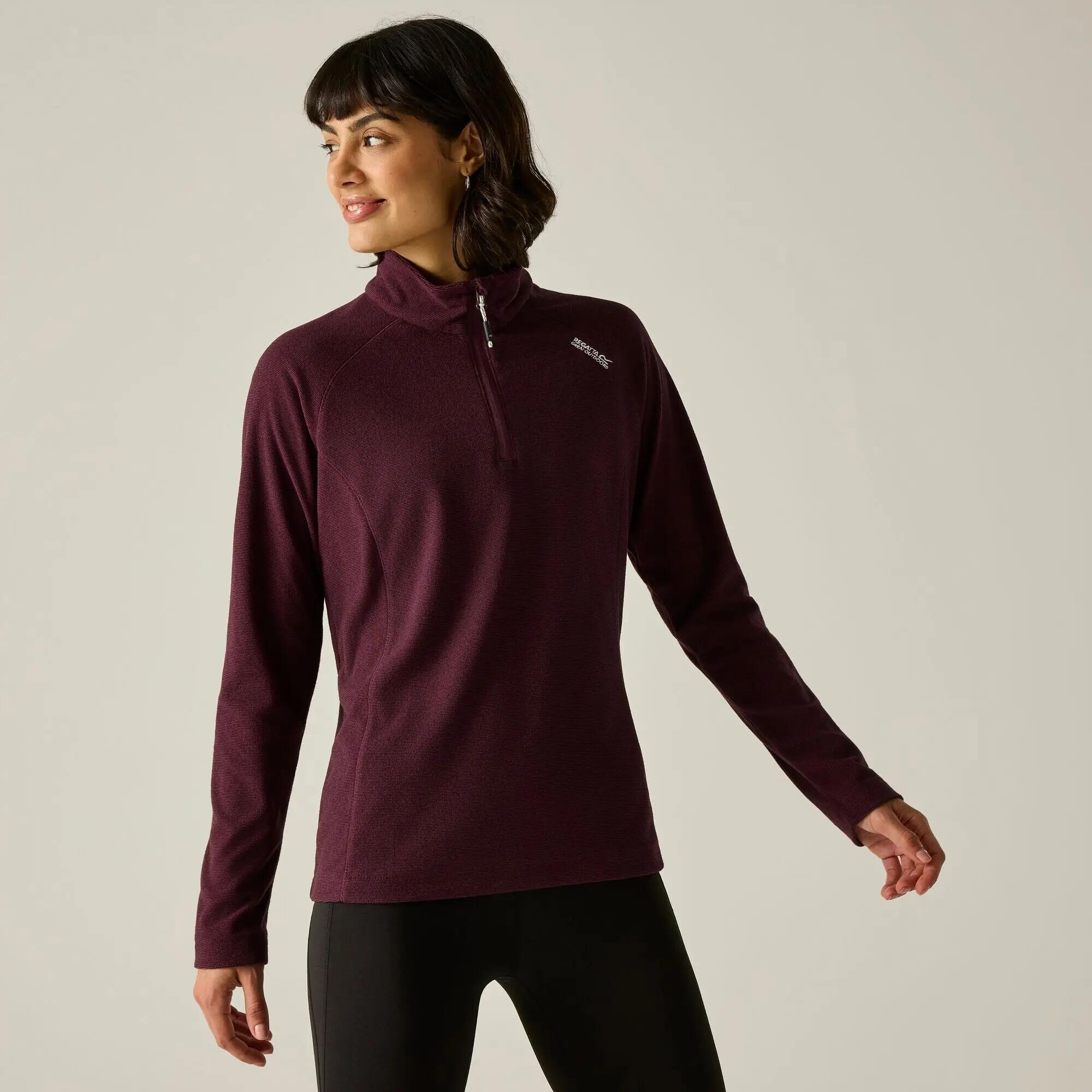 Montes Womens Lightweight Half-Zip Hiking Fleece 4/9