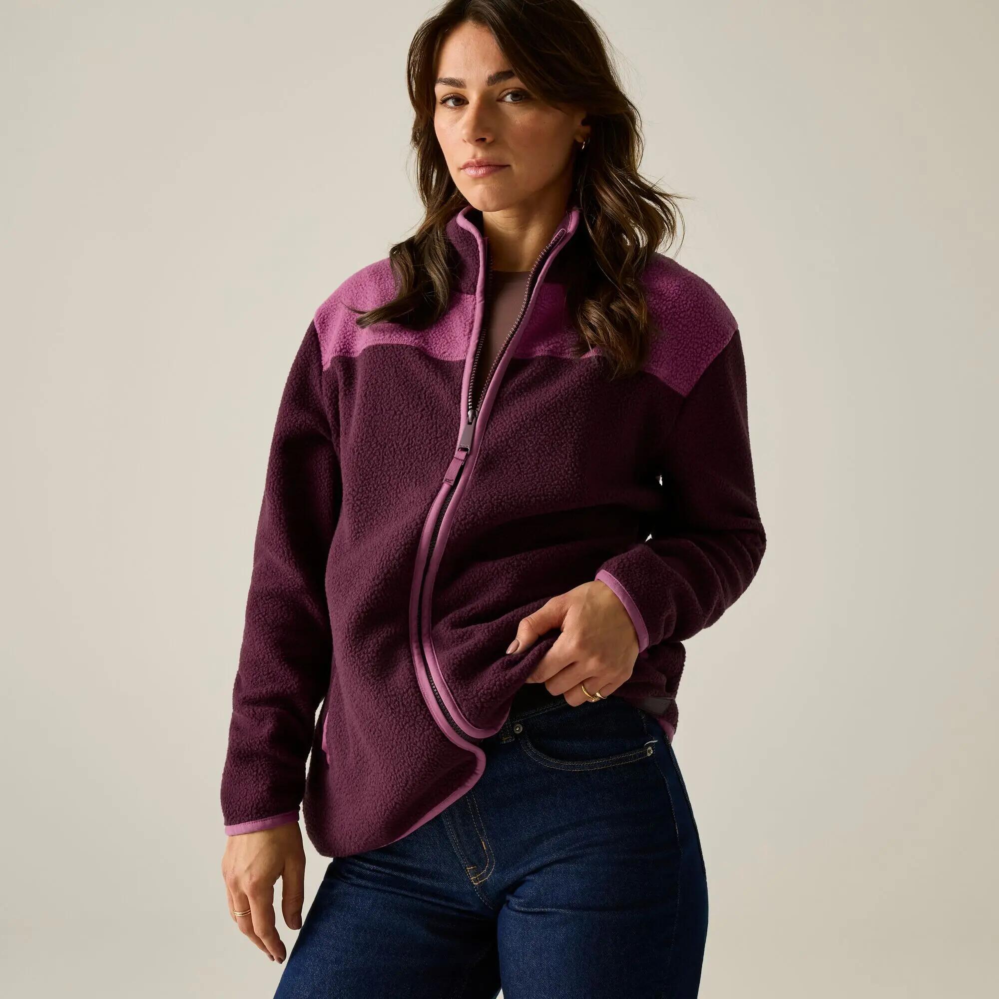 Felpa da donna con zip intera Frankie Borg 2/10