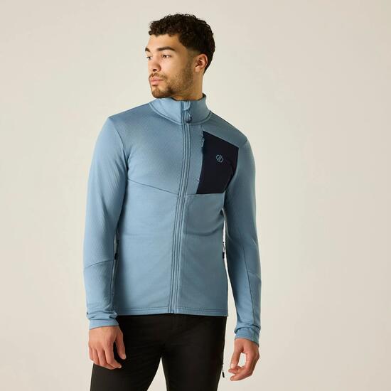 Venture Herren-Stretch-Midlayer mit durchgehendem Reißverschluss