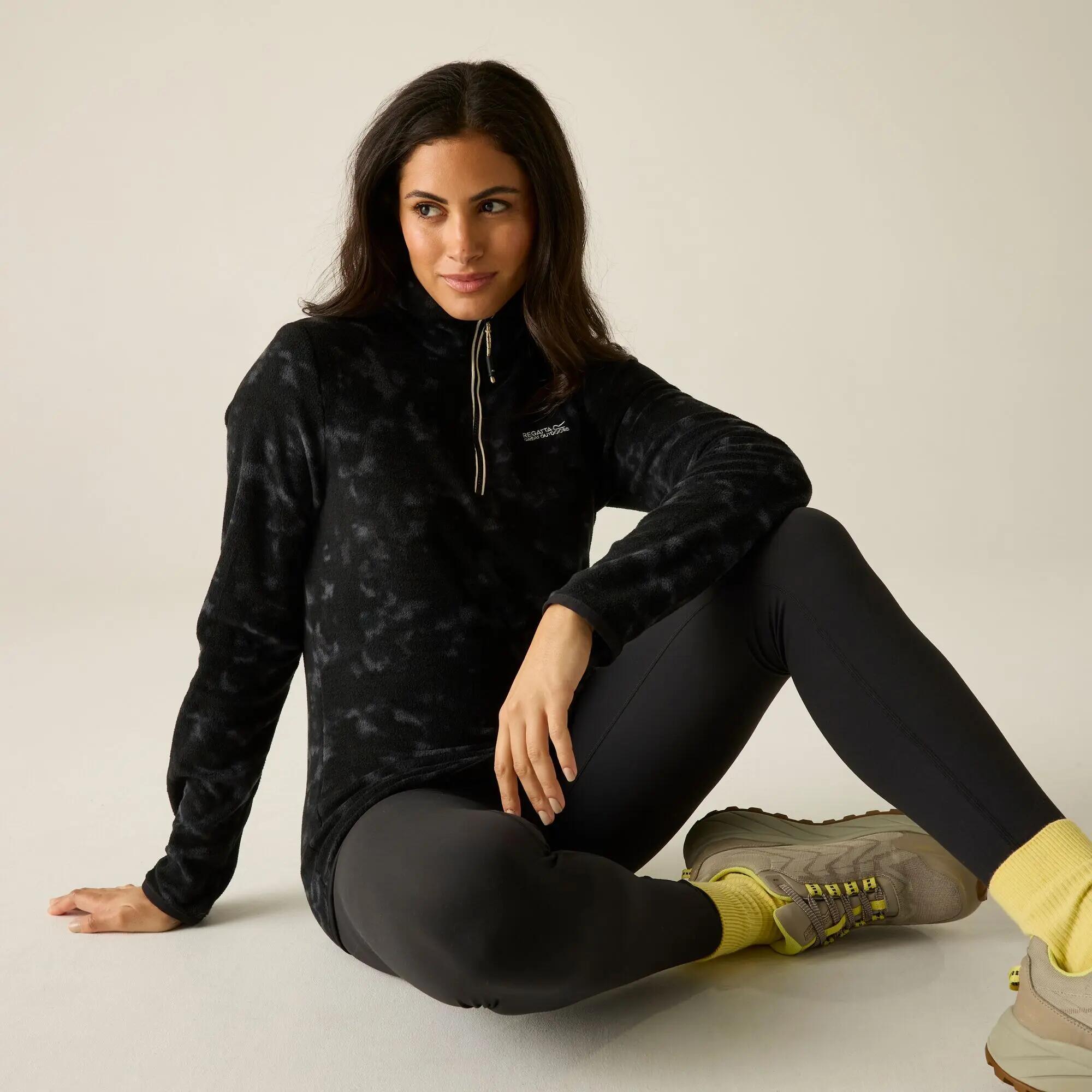 Dames Margot fleecevest met halve rits 5/5
