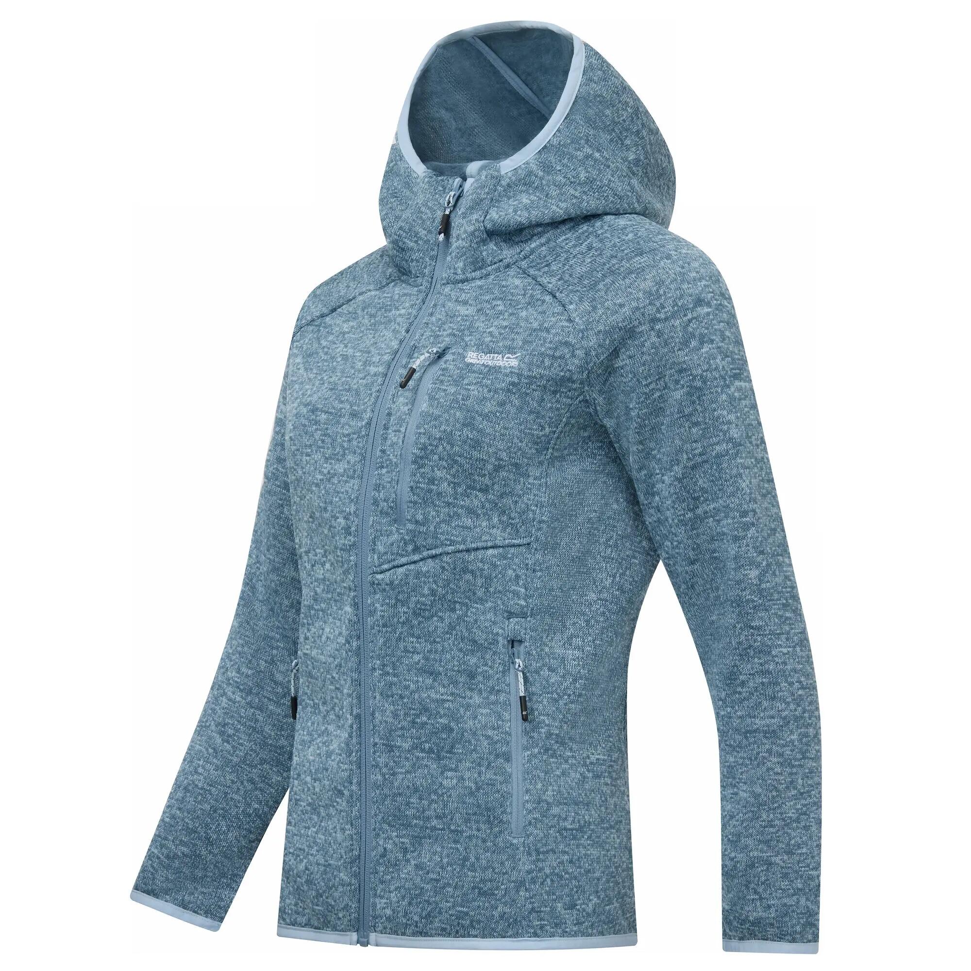 Felpa leggera con cappuccio e zip completa da donna Newhill 8/10