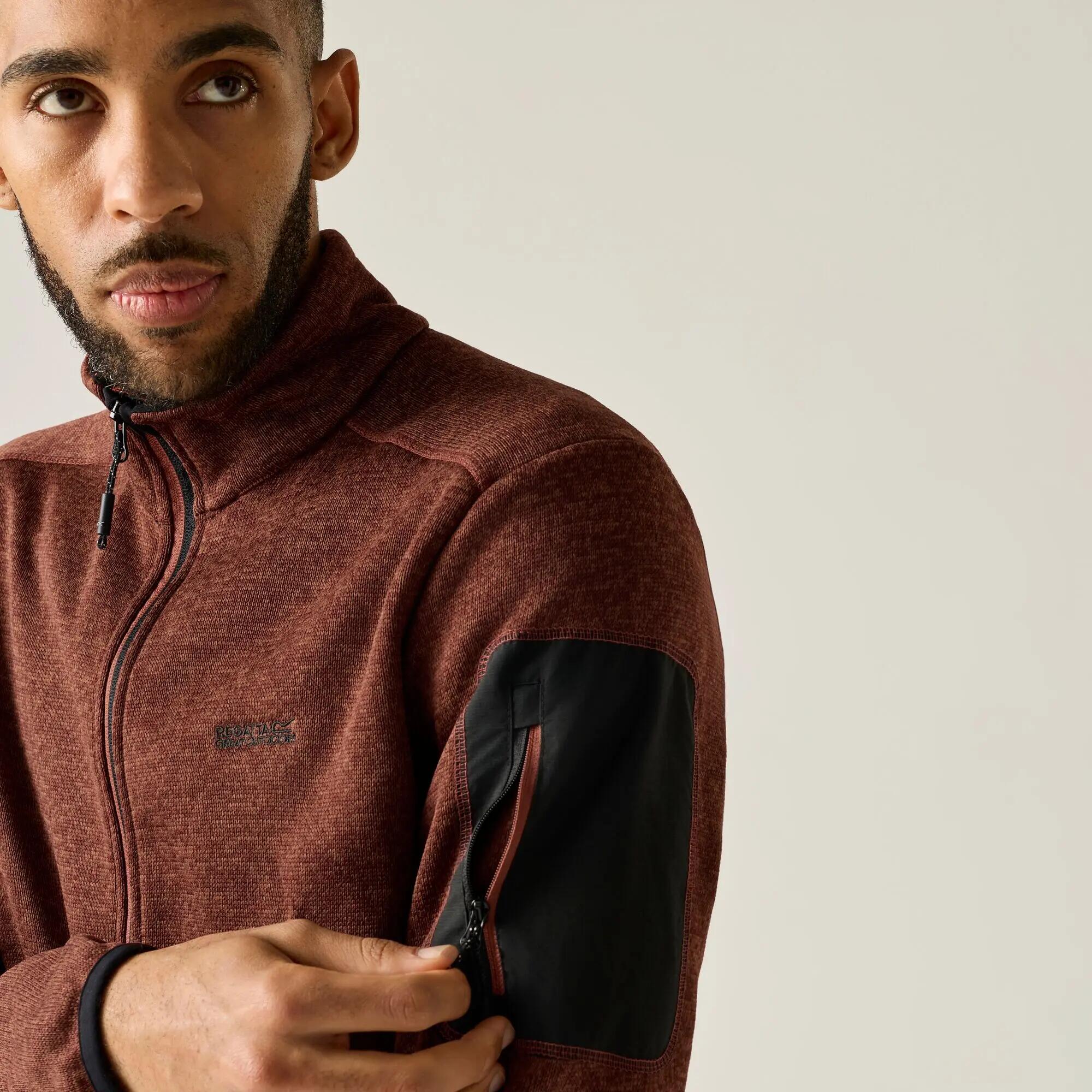 Felpa isolante da uomo Newhill in stretch con zip completa 5/10
