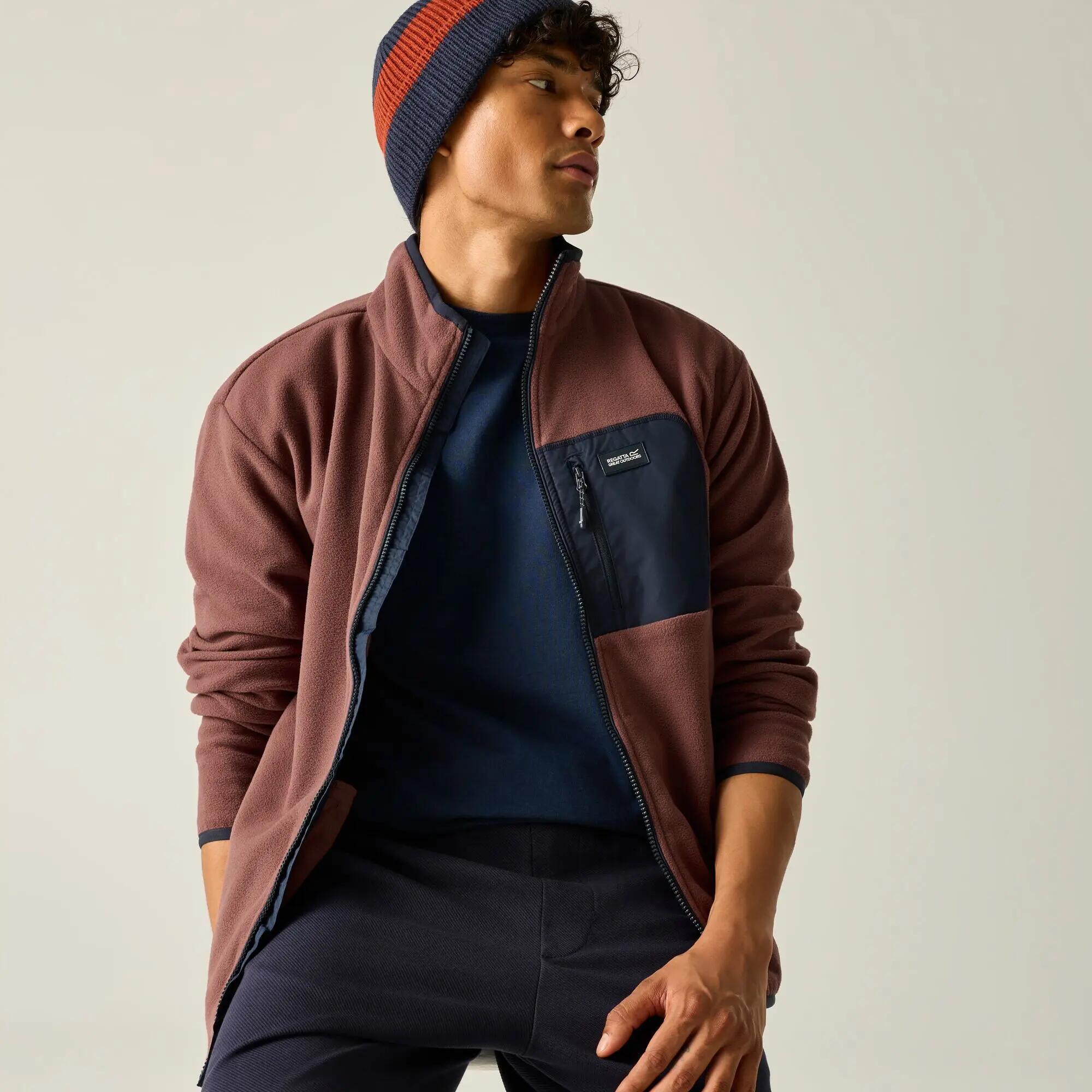 Frankie fleece fleece voor heren met volledige ritssluiting 5/11