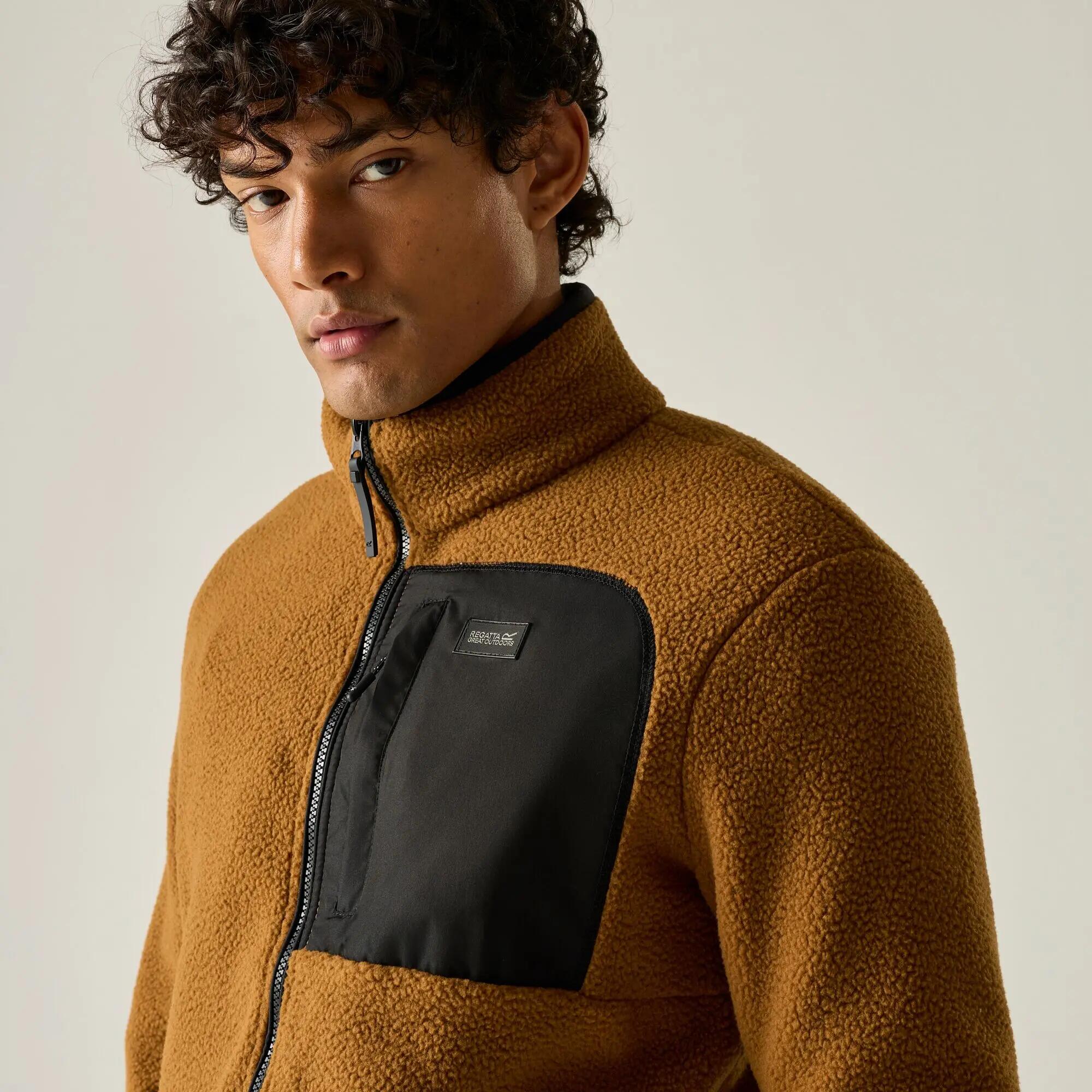 Frankie Borg Herren-Fleecejacke mit durchgehendem Reißverschluss 5/10