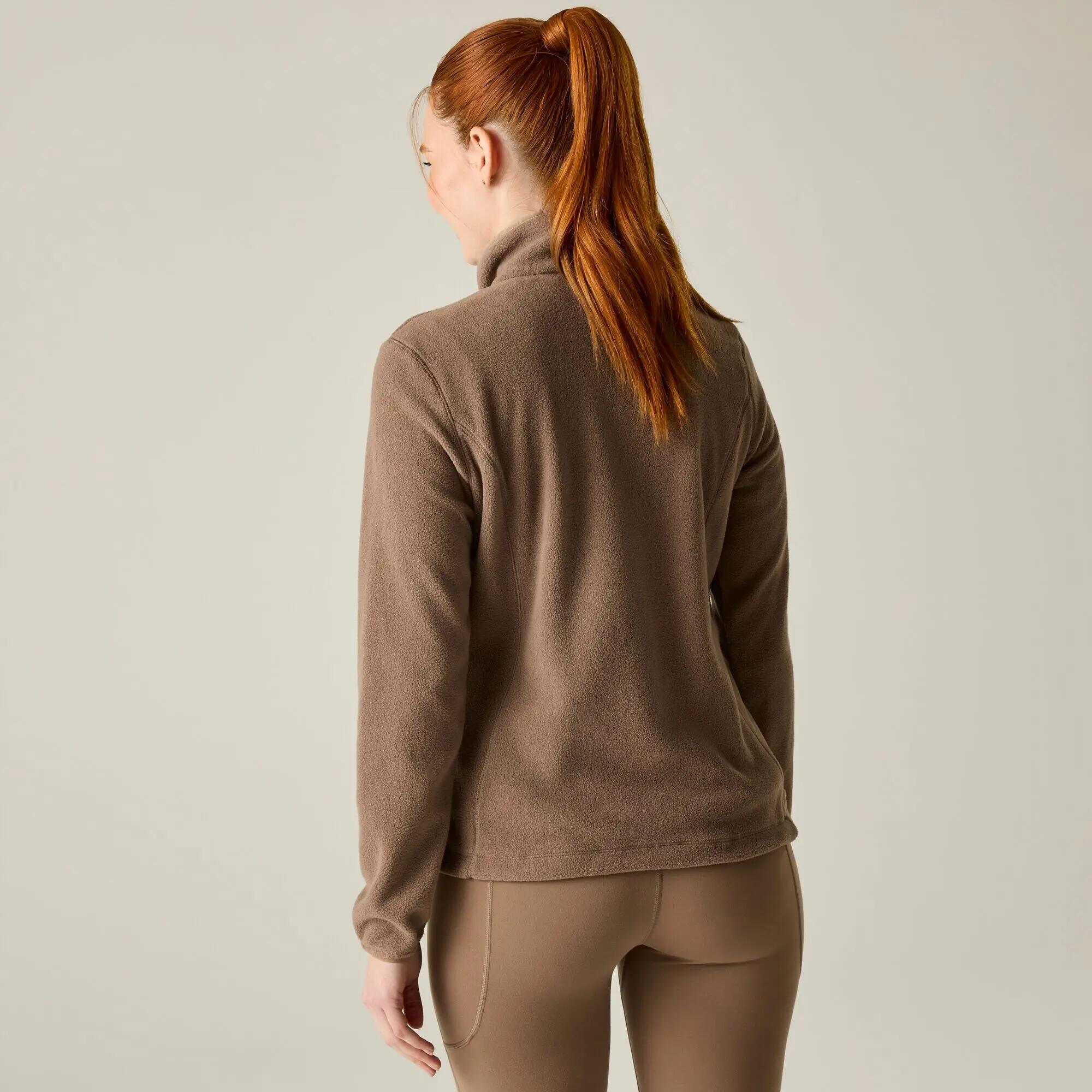 Fleece Wandelen Dames Hoge Kraag Ritszakken Floreo Iv 3/10