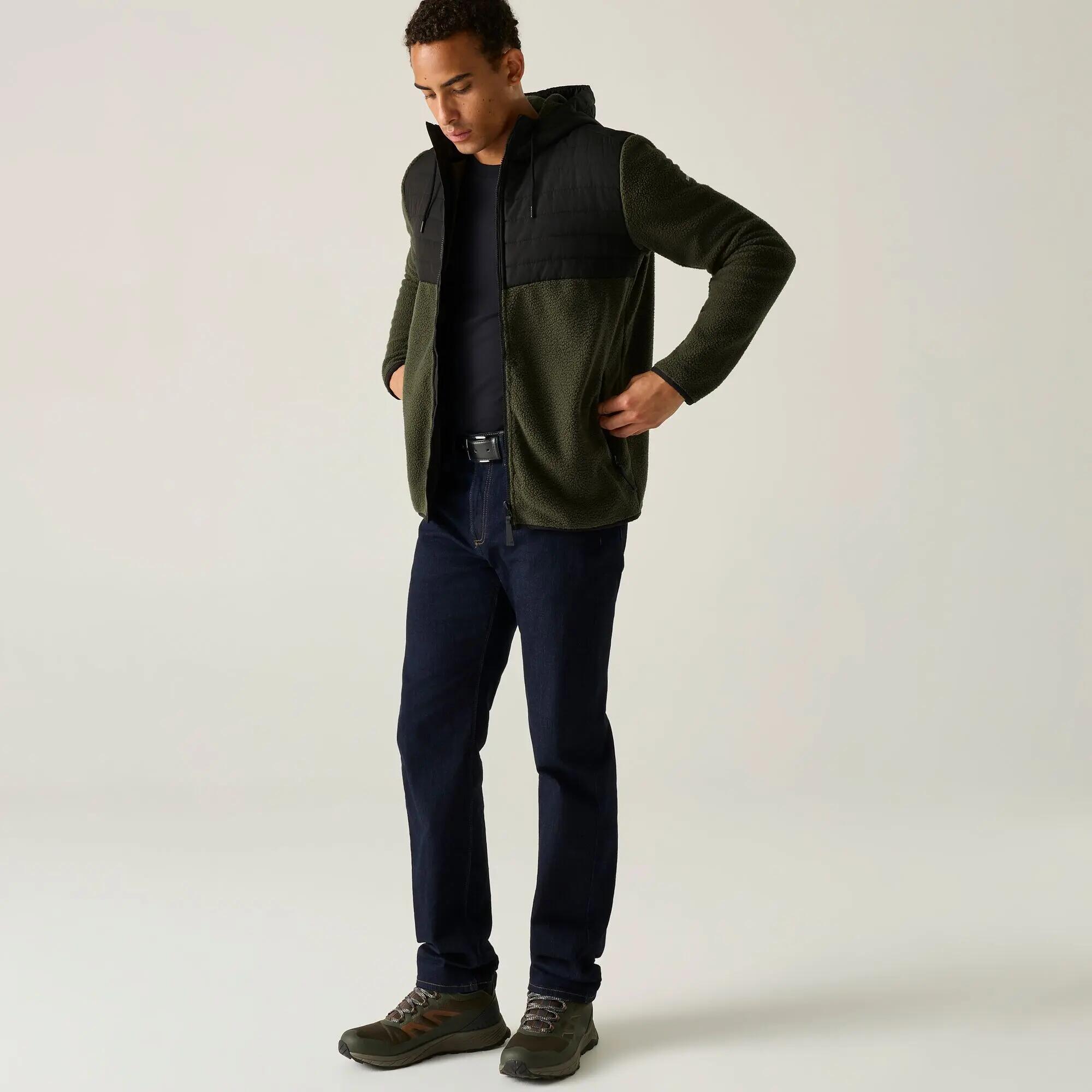 Frankie Borg Hybrid fleecevest met volledige ritssluiting voor heren 7/11
