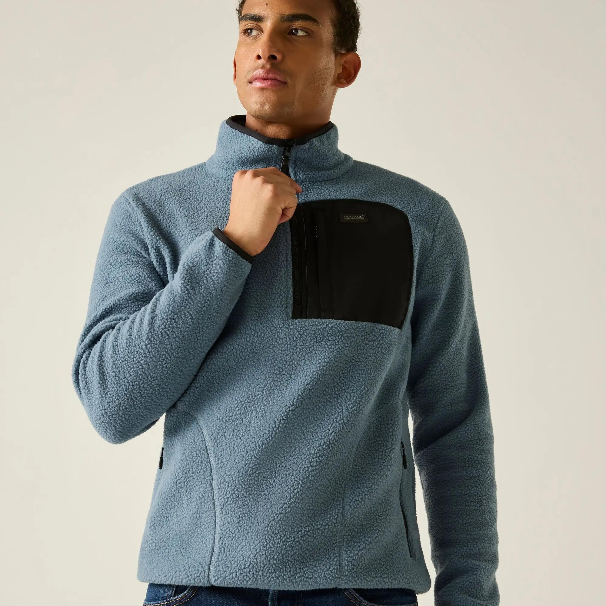 Polaire à demi-zip Frankie Borg pour homme 6/10