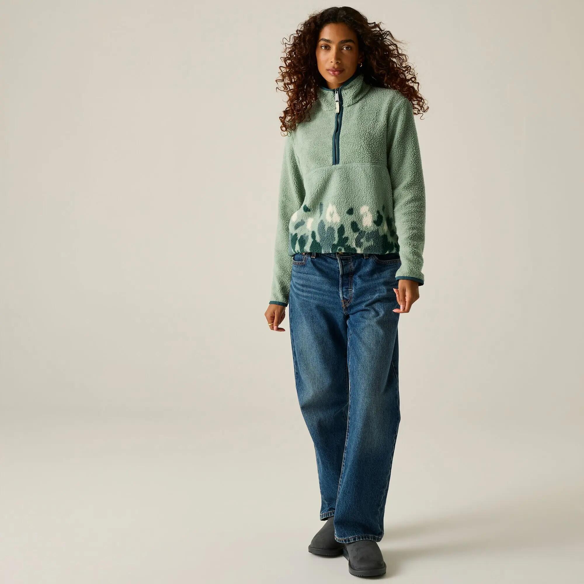 Felpa da donna Frankie Borg con mezza zip 4/12
