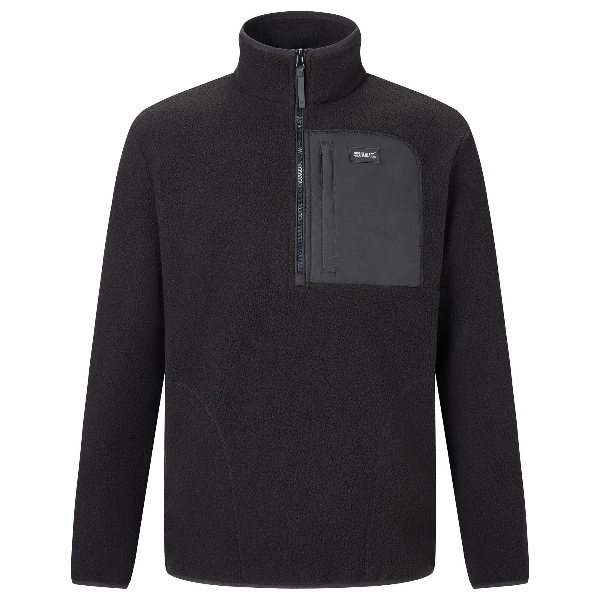 Heren Frankie Borg Half Zip Fleece 8/11